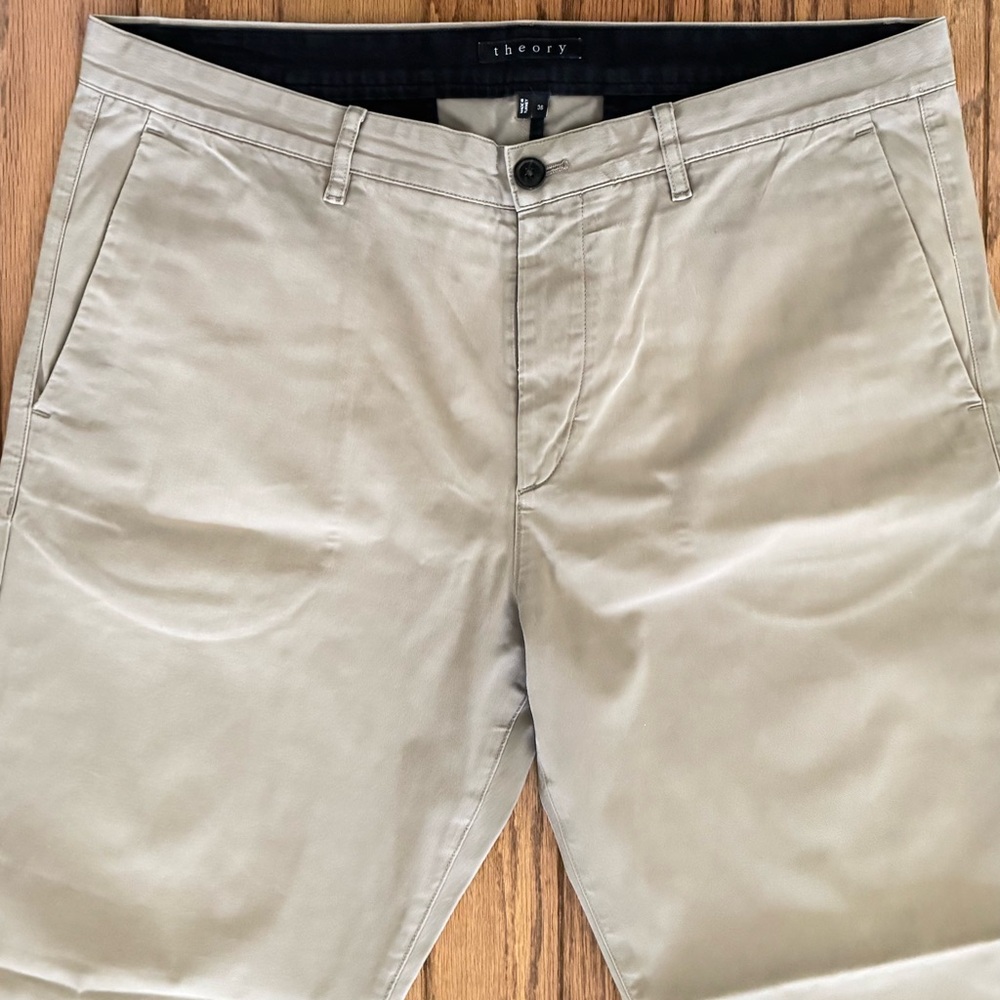 Theory Zaine Sand Like Khaki Chino Business‎ Casual Pants Men's Size 36